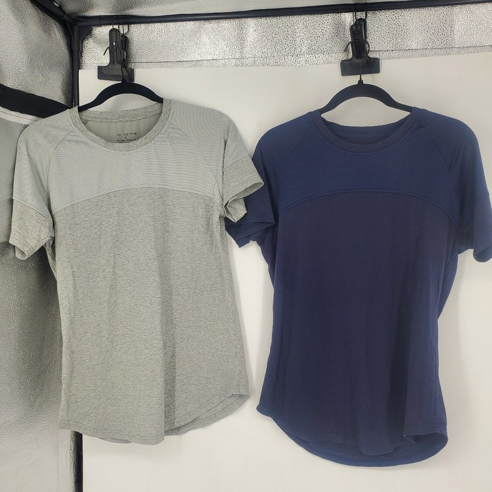 Jed North T-Shirt Lot of Two Size S Grey & Midnight Blue